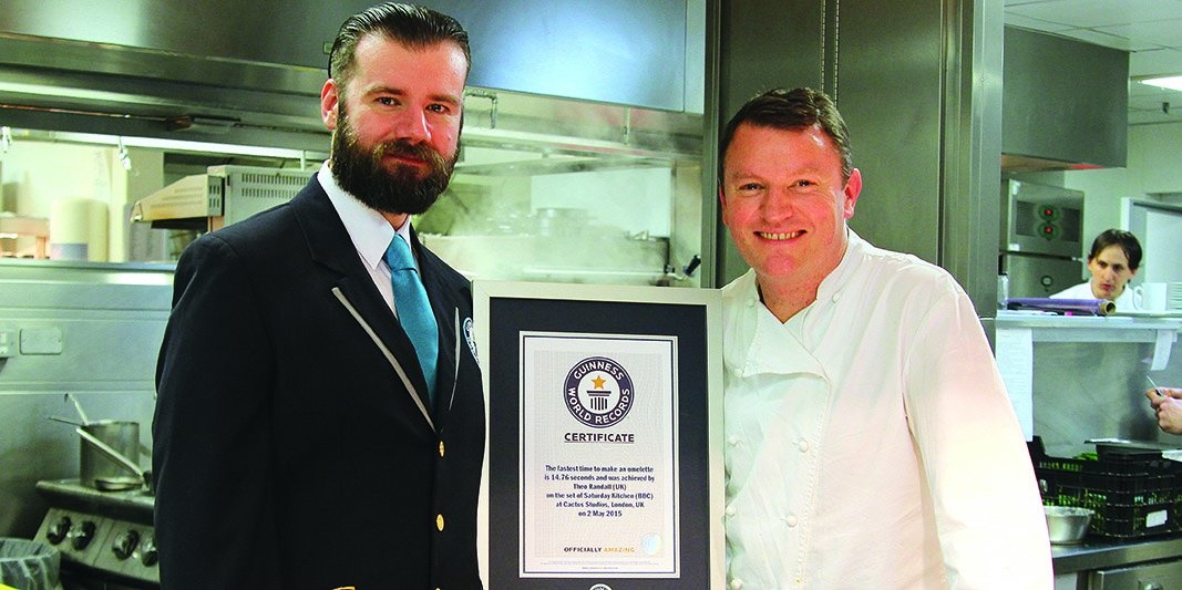 Theo Randall receives Guinness World Record